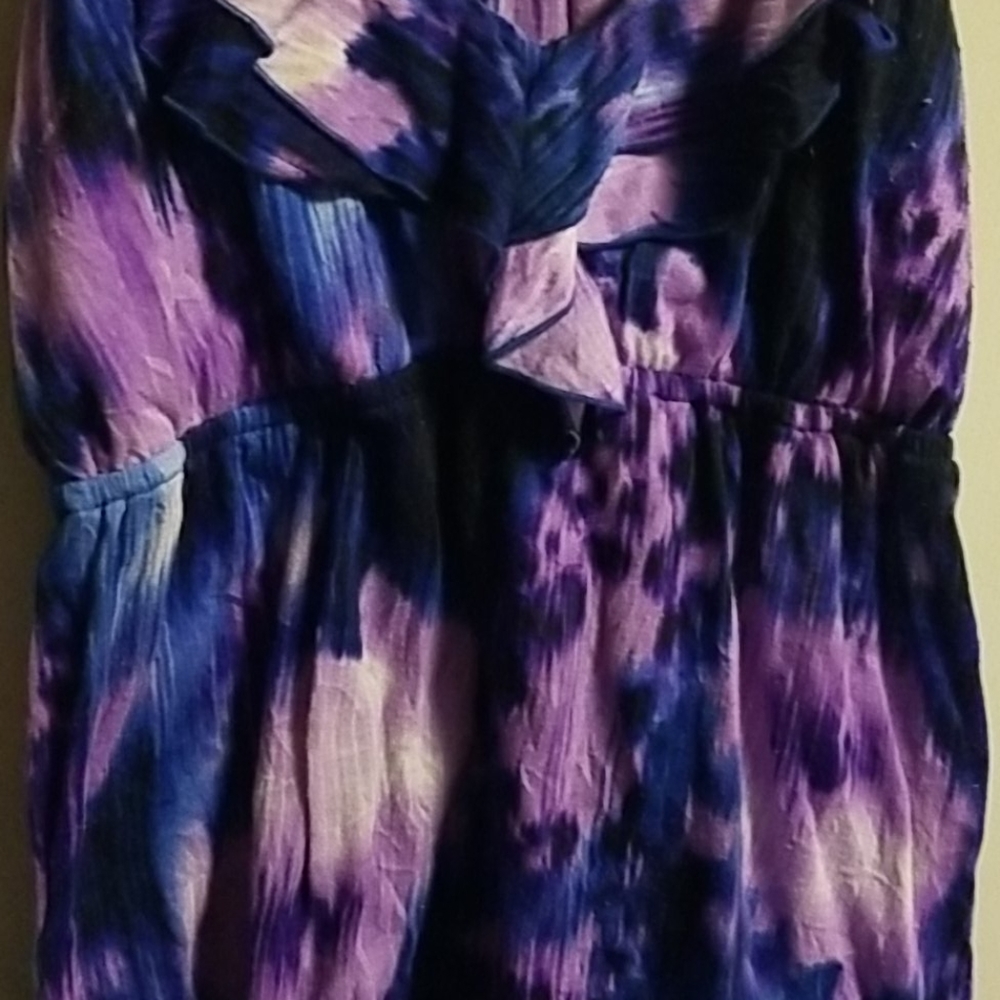 Purple and blue spaghetti strap top - Picture 3 of 7